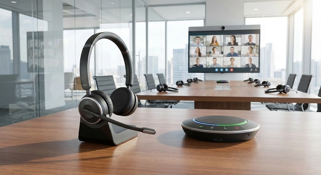 Enterprise headsets and conference devices